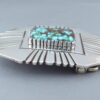 Kingman Turquoise Belt Buckle by Leonard Nez