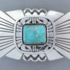 Darling Darlene Turquoise Belt Buckle by Leonard Nez