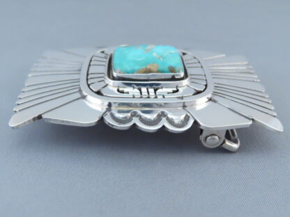 Darling Darlene Turquoise Belt Buckle by Leonard Nez