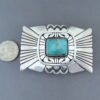 Darling Darlene Turquoise Belt Buckle by Leonard Nez