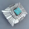 Darling Darlene Turquoise Belt Buckle by Leonard Nez
