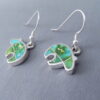 Sonoran Gold Turquoise Inlay BEAR Earrings