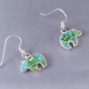 Sonoran Gold Turquoise Inlay BEAR Earrings