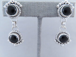 Long Onyx Earrings by Artie Yellowhorse