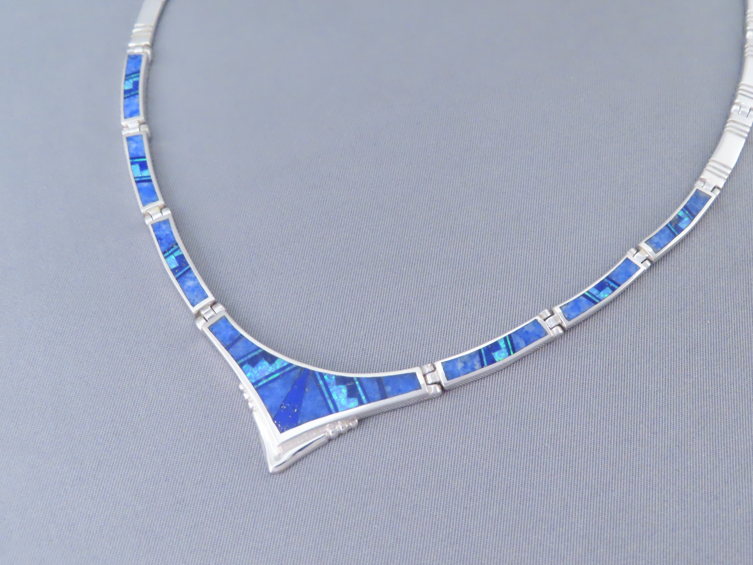 Lapis & Opal Inlay Necklace