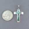 Sonoran Gold Turquoise Inlay Cross Pendant