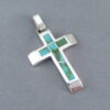 Sonoran Gold Turquoise Inlay Cross Pendant