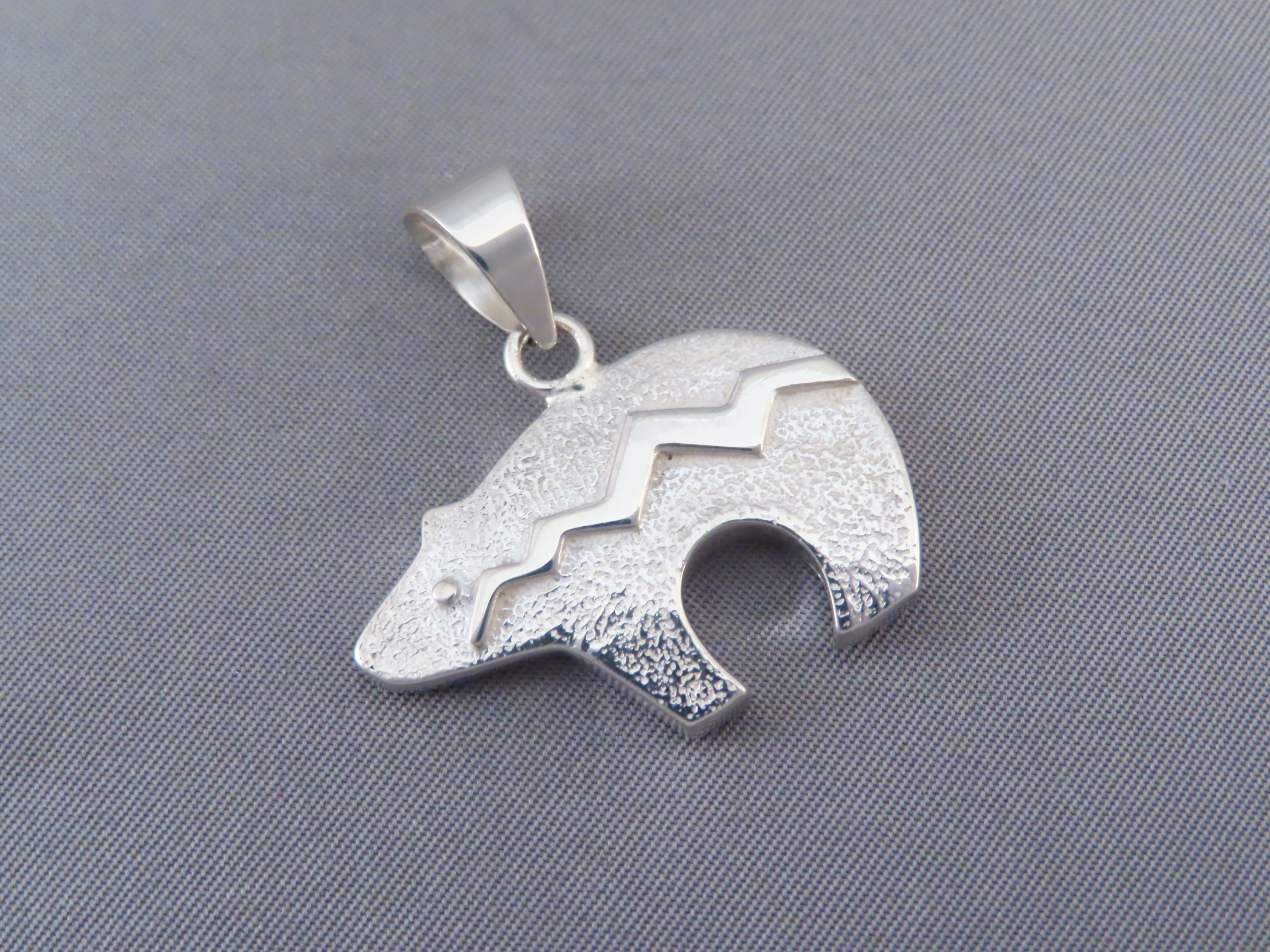 Bear Pendant with Tetons Featuring Lapis & Opal & Turquoise