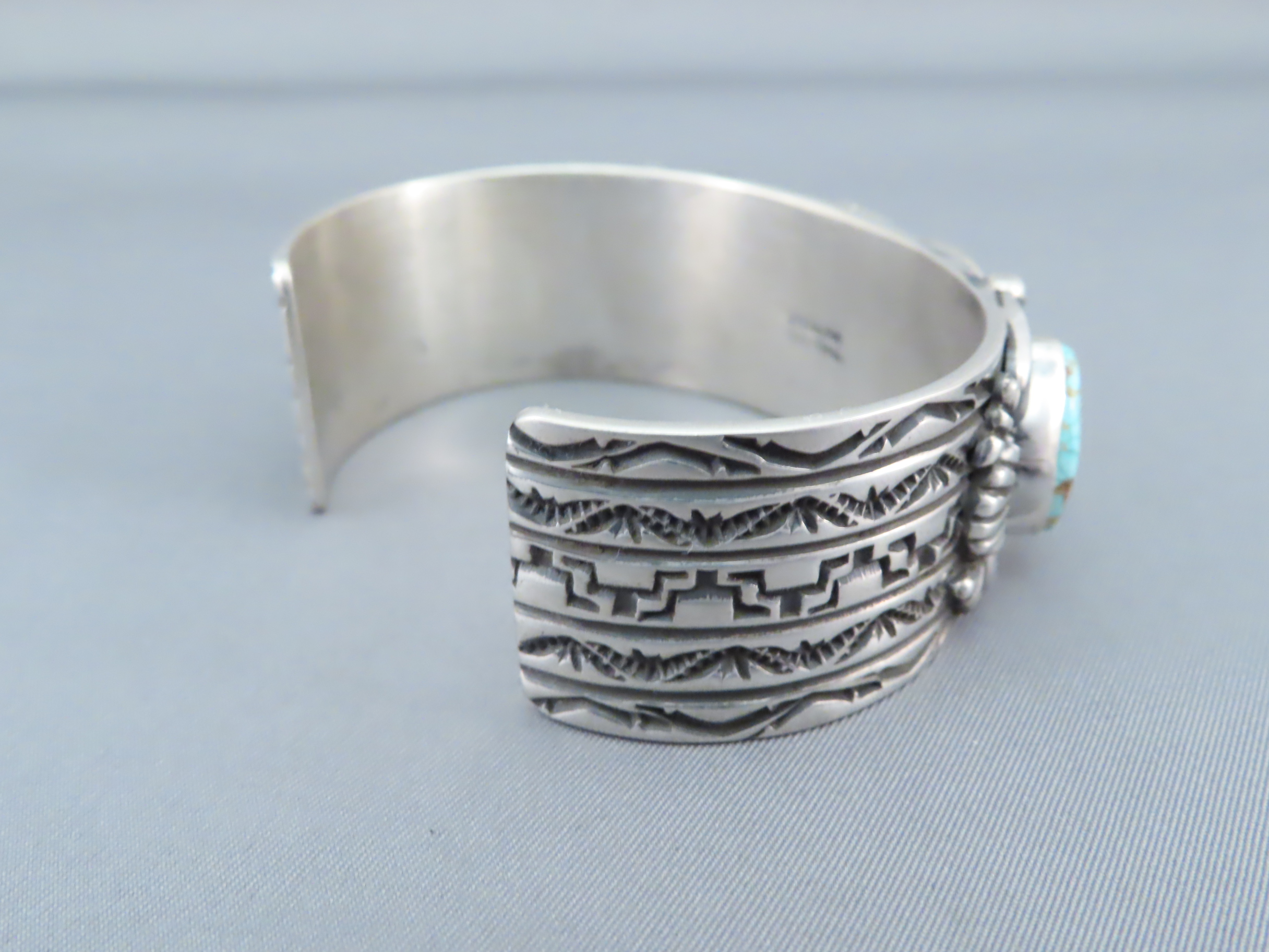 Number Eight Turquoise Cuff Bracelet | Navajo Jewelry | #8