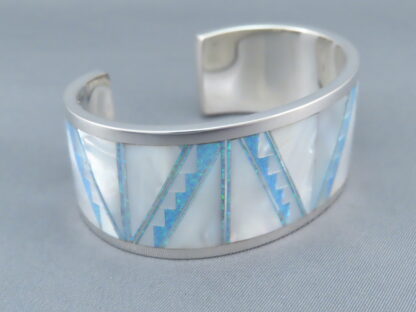 Multi-Stone Inlay Cuff Bracelet