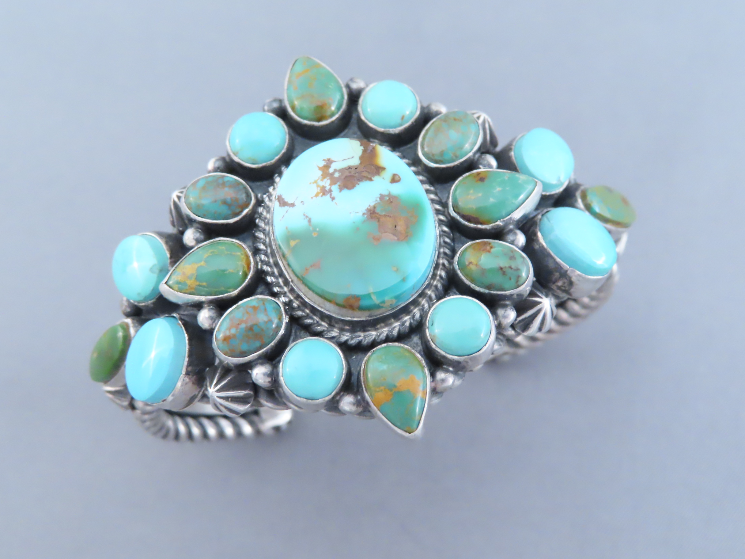 Royston Turquoise Cuff Bracelet by Derrick Gordon