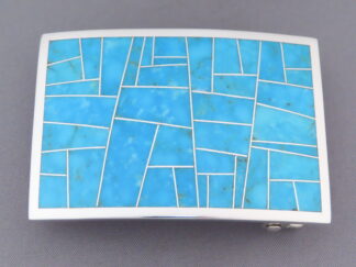 Turquoise Inlay Belt Buckle