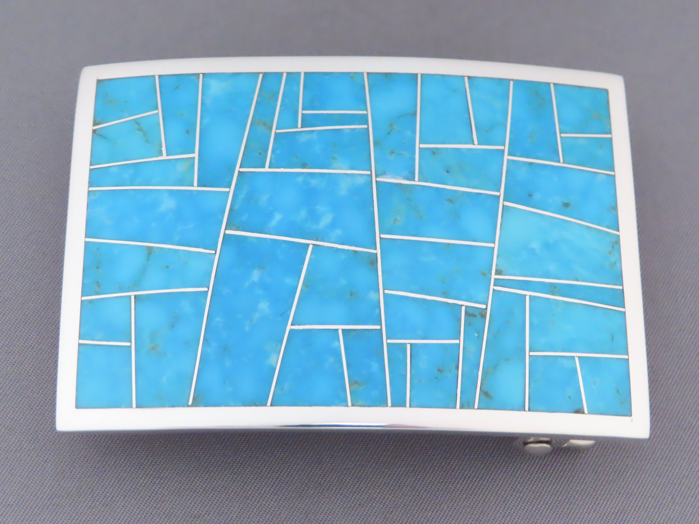 Turquoise Inlay Belt Buckle
