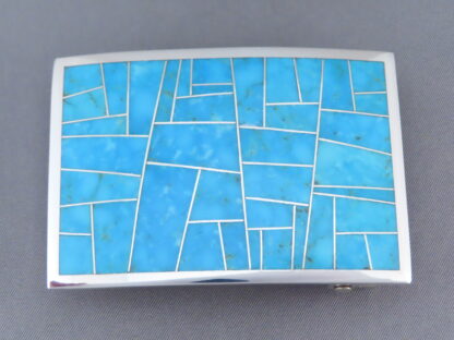 Turquoise Inlay Belt Buckle