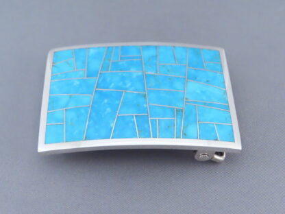 Turquoise Inlay Belt Buckle