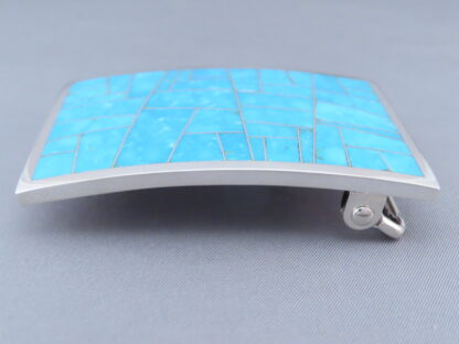 Turquoise Inlay Belt Buckle