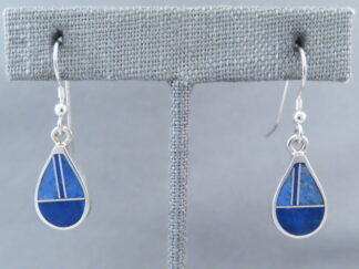 Lapis Inlay ‘Teardrop’ Earrings