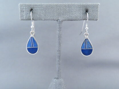 Lapis Inlay ‘Teardrop’ Earrings