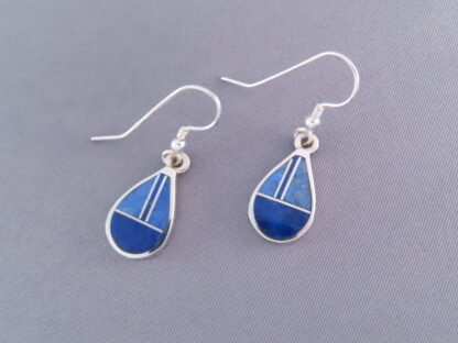 Lapis Inlay ‘Teardrop’ Earrings