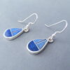 Lapis Inlay ‘Teardrop’ Earrings
