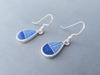 Lapis Inlay ‘Teardrop’ Earrings