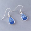 Lapis Inlay ‘Teardrop’ Earrings