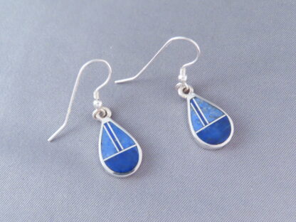 Lapis Inlay ‘Teardrop’ Earrings