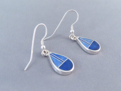 Lapis Inlay ‘Teardrop’ Earrings