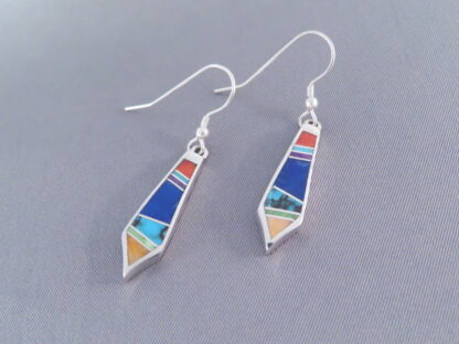 Inlaid Multi-Color Earrings