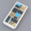 Multi-Stone Inlay Money Clip with Turquoise