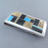 Multi-Stone Inlay Money Clip with Turquoise