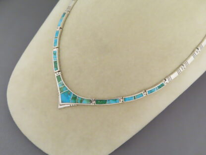 Necklace with Sonoran Gold Turquoise Inlay