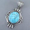 Gorgeous Pendant with Kingman Turquoise (Larger)