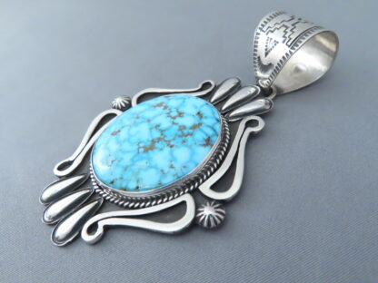 Gorgeous Pendant with Kingman Turquoise (Larger)