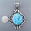 Gorgeous Pendant with Kingman Turquoise (Larger)