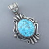 Gorgeous Pendant with Kingman Turquoise (Larger)