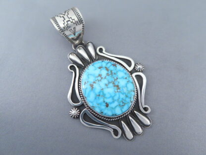 Gorgeous Pendant with Kingman Turquoise (Larger)