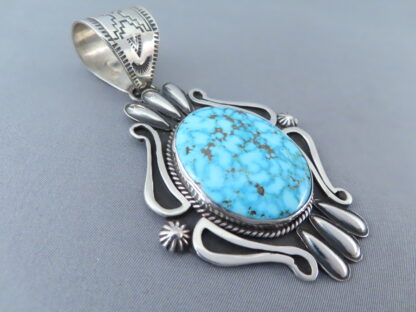Gorgeous Pendant with Kingman Turquoise (Larger)