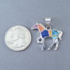 Inlaid Multi-Color Horse Pendant (Medium-Size)