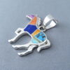 Inlaid Multi-Color Horse Pendant (Medium-Size)