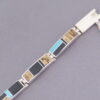Multi-Stone Inlay Link Bracelet featuring Turquoise