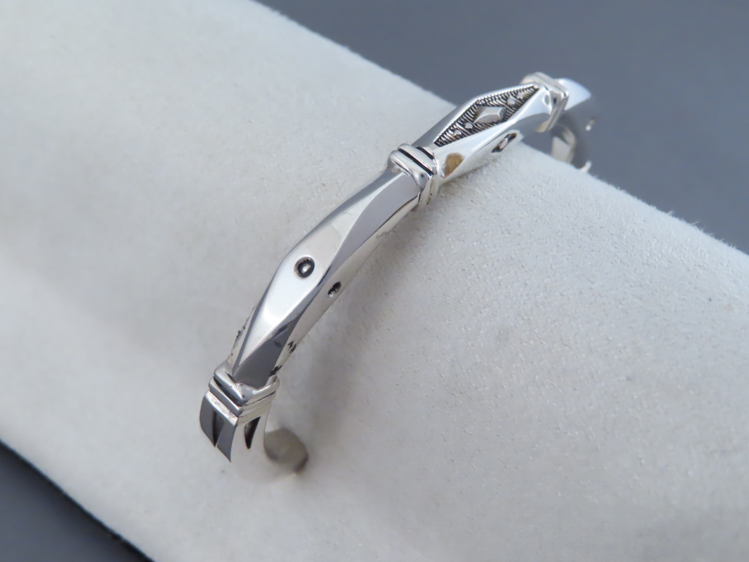 Sterling Silver Cuff Bracelet by Jennifer Curtis (slightly heavier)