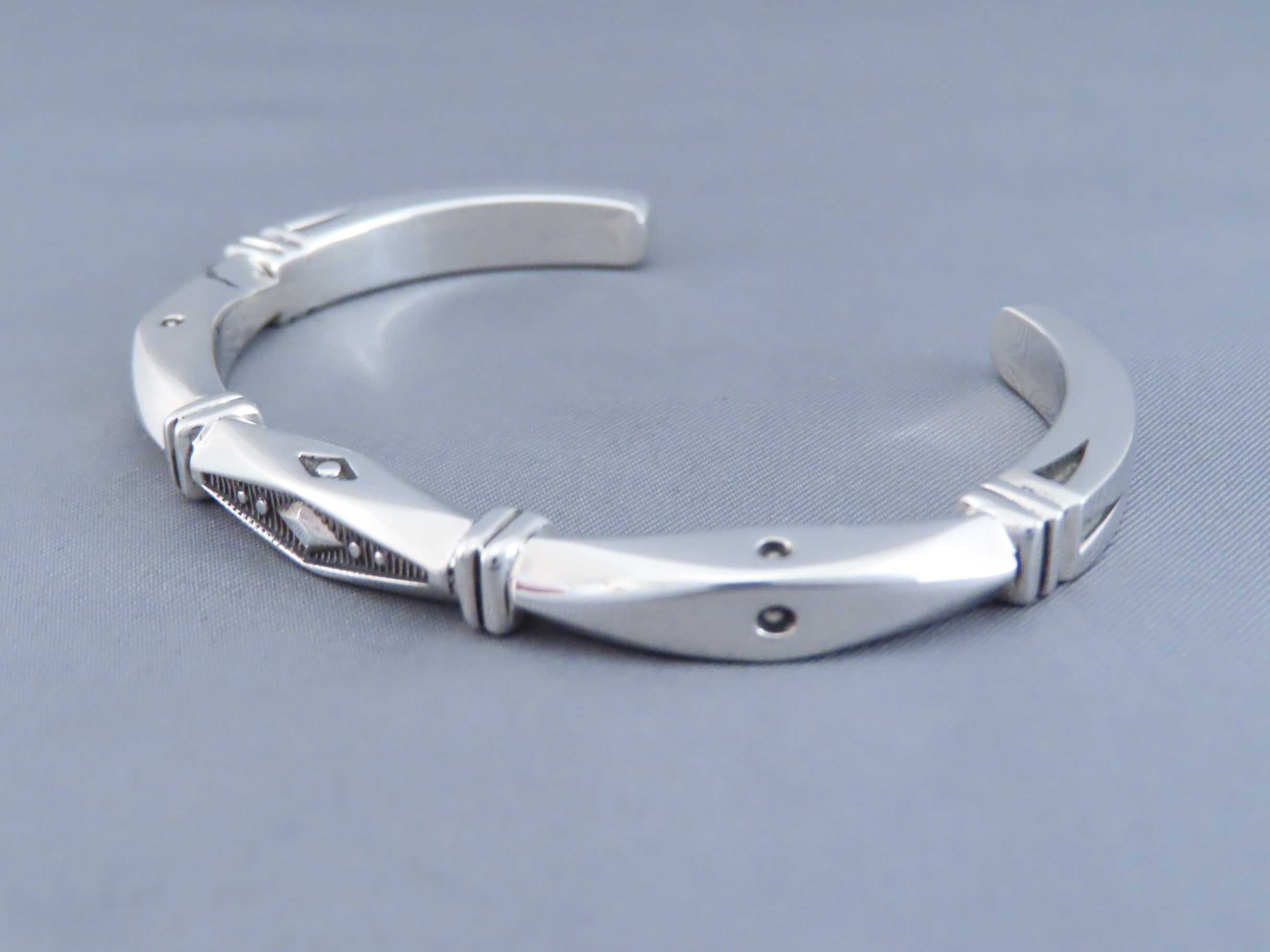 Sterling Silver Cuff Bracelet by Jennifer Curtis (slightly heavier)