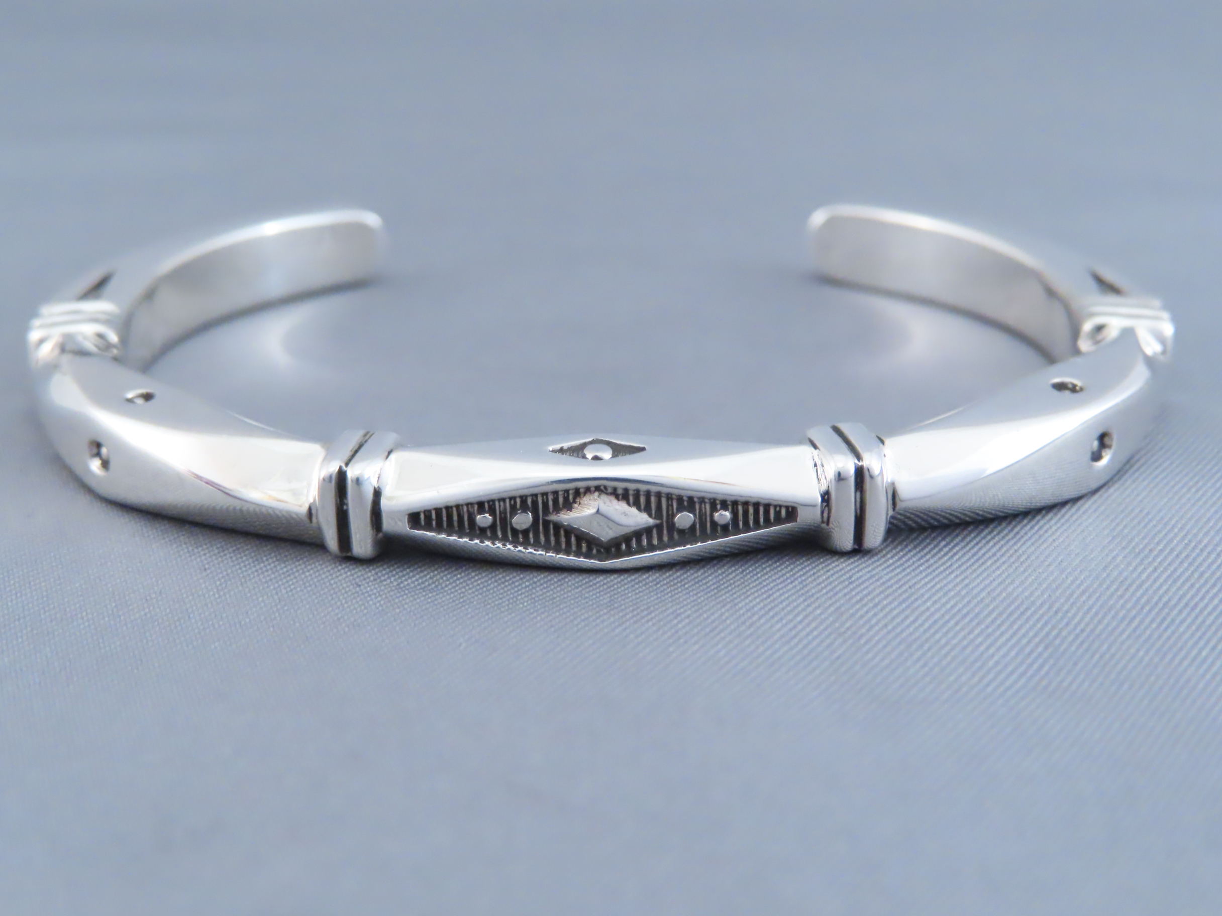 Sterling Silver Cuff Bracelet by Jennifer Curtis (slightly heavier)