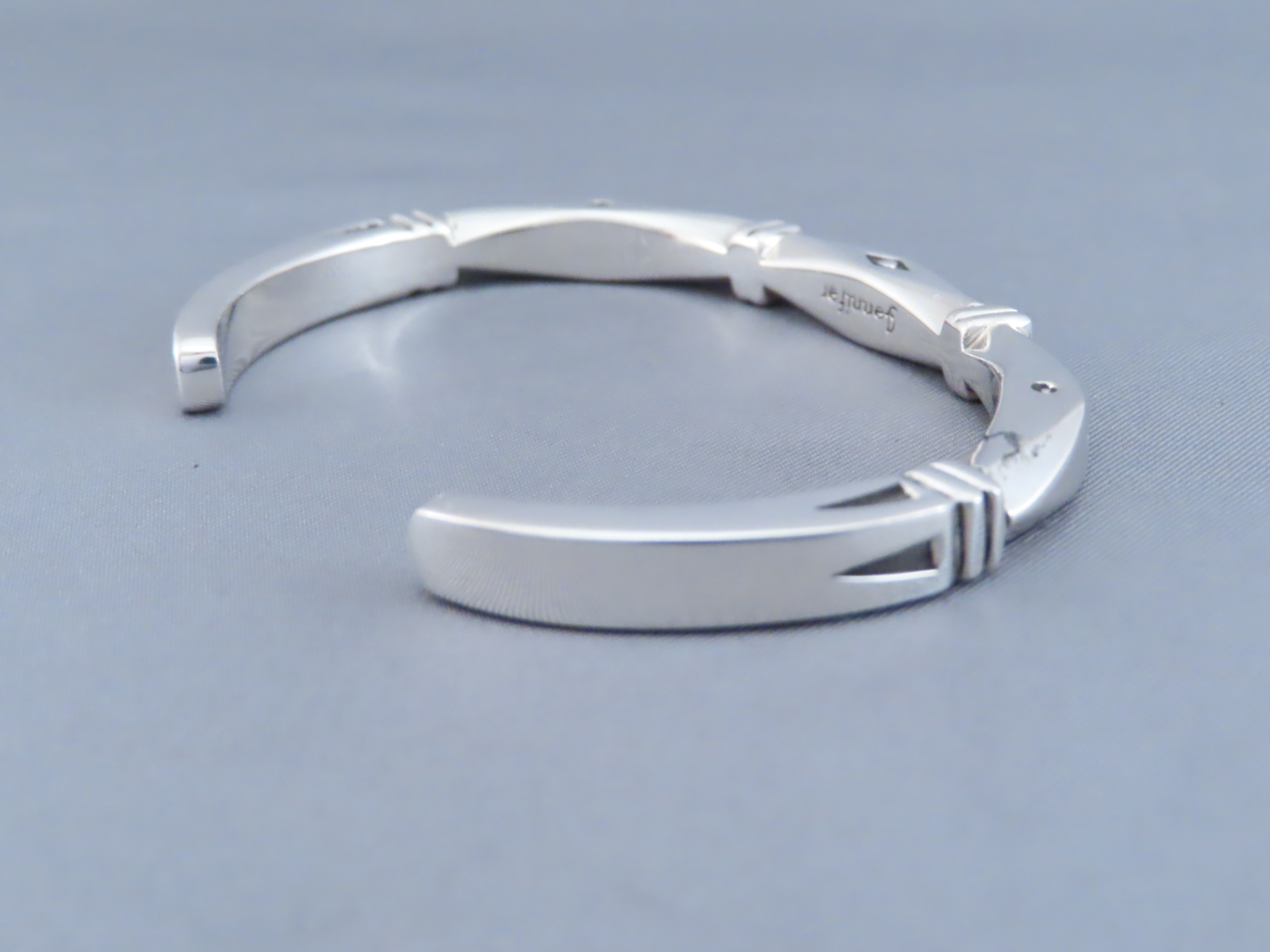 Sterling Silver Cuff Bracelet by Jennifer Curtis (slightly heavier)