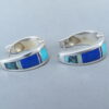 Inlaid Multi-Stone Earrings (Huggies)