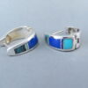 Inlaid Multi-Stone Earrings (Huggies)