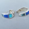 Inlaid Multi-Stone Earrings (Huggies)