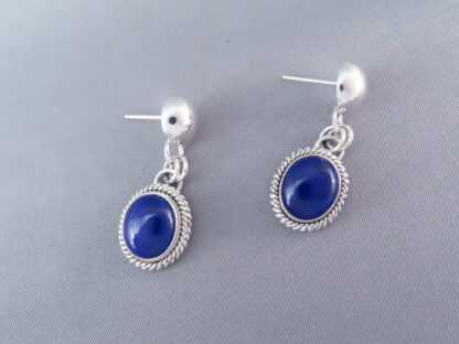 Lapis & Sterling Silver Earrings by Artie Yellowhorse
