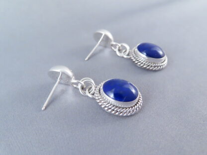 Lapis & Sterling Silver Earrings by Artie Yellowhorse